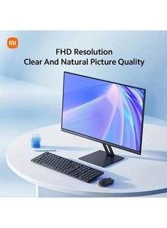 شاومي شاشة A24i | 1080 بكسل | معدل تحديث 100 هرتز | منفذ HDMI 2.0+DP 1.4 | شاشة صلبة IPS | هيكل فائق النحافة 7.5 مم  - Image 2