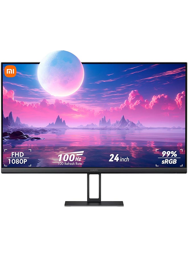 Xiaomi - 24 inch Monitor A24i |1080P | 100Hz Refresh Rate | HDMI 2.0+DP 1.4 Port | IPS Hard Screen | 7.5mm Ultra-Slim Body Black - Image 1