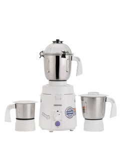 GEEPAS 3 In 1 Mixer Grinder With Stainless Steel Blade & Jar, Multi Safe Protection, Anti Slip Feet, Heavy Duty Double Ball Bearing Motor, Low Vibration, High Power Transmission, Rotary Speed Control 1200 W GSB44114 White  - Image 1