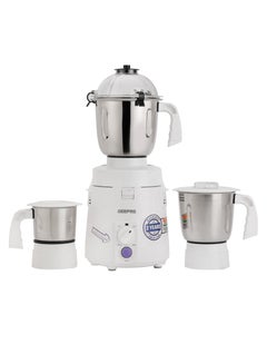GEEPAS 3 In 1 Mixer Grinder With Stainless Steel Blade & Jar 1200 W GSB44114 White  - Image 1