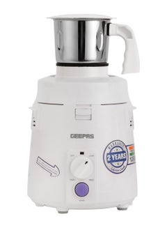 GEEPAS 3 In 1 Mixer Grinder With Stainless Steel Blade & Jar 1200 W GSB44114 White  - Image 2