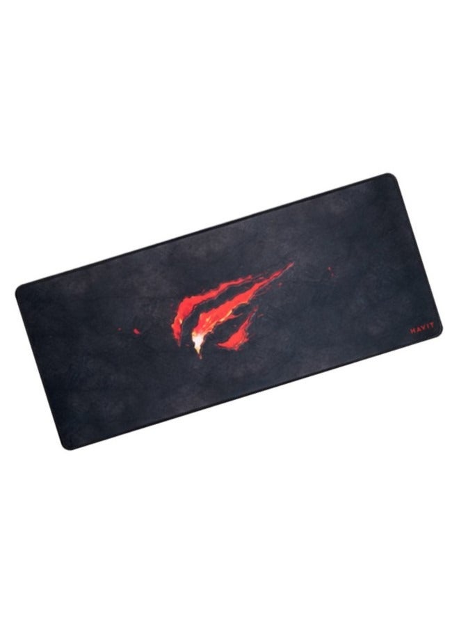 havit Big Mousepad With Premium Fine-Mesh & Anti-Slip Rubber Base,700*300*3Mm, Black - Image 1