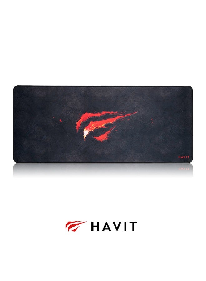 havit Big Mousepad With Premium Fine-Mesh & Anti-Slip Rubber Base,700*300*3Mm, Black - Image 2