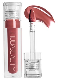 HUDA BEAUTY Faux Filler Extra Shine Lip Gloss - 3.9ml Bombshell - pinky brown  - Image 1