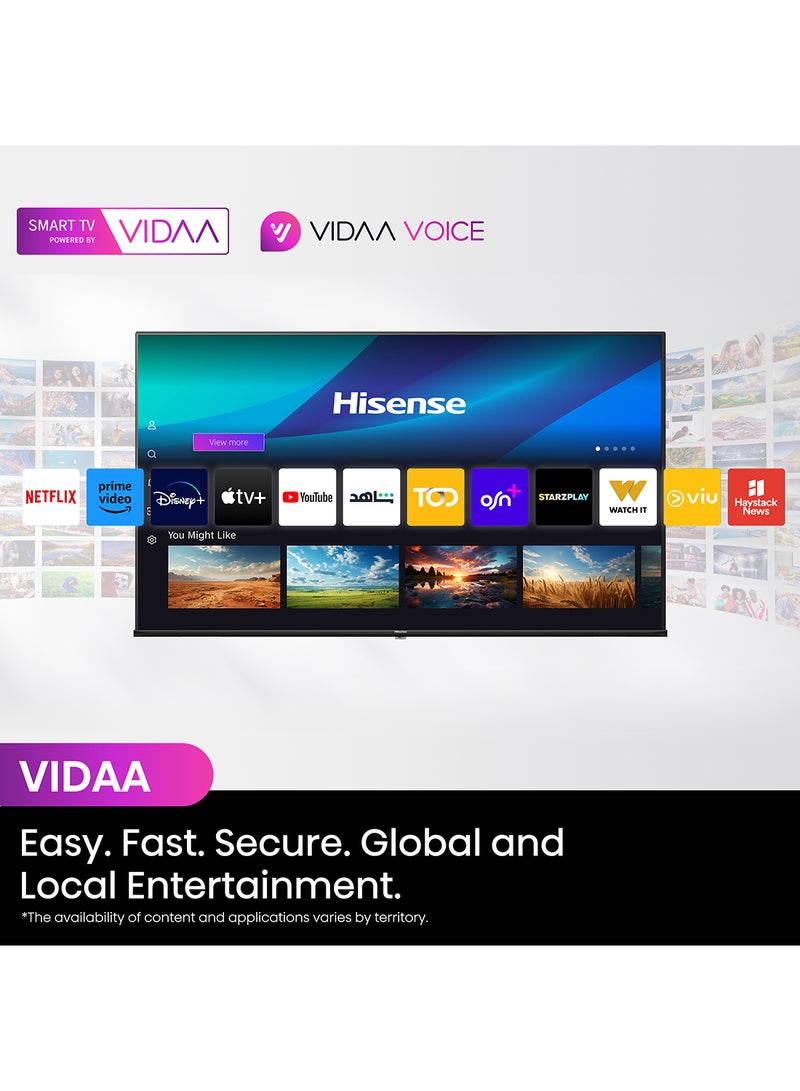 55 inch QLED Smart TV E7N-Quantum Dot Colour, AI Picture, Dolby Vision, Dolby Atmos, Share to TV, Voice Control, Filmmaker Mode, Youtube, Netflix, Disney+ And Shahid, (2024 New Model) 55E7N Black