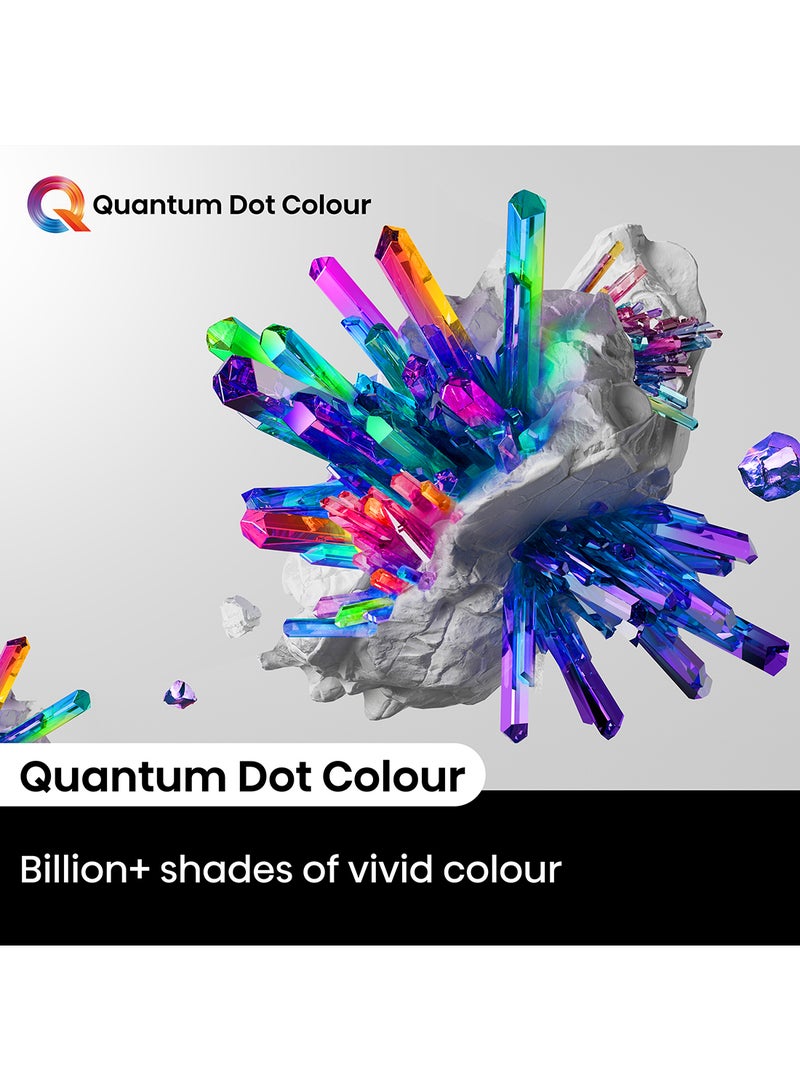 55 inch QLED Smart TV E7N-Quantum Dot Colour, AI Picture, Dolby Vision, Dolby Atmos, Share to TV, Voice Control, Filmmaker Mode, Youtube, Netflix, Disney+ And Shahid, (2024 New Model) 55E7N Black