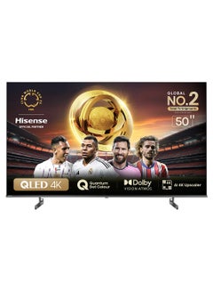 Hisense 50 inch QLED Smart TV E7N-Quantum Dot Colour, AI Picture, Dolby Vision, Dolby Atmos, Share to TV, Voice Control, Filmmaker Mode, Youtube, Netflix, Disney+ And Shahid, (2024 New Model) 50E7N Black  - Image 1