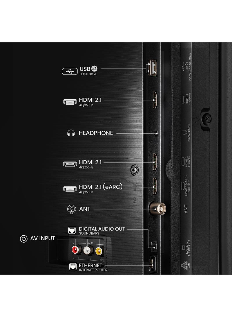 Hisense - 75 inch Smart TV UHD 4K E6N-Dolby Vision,Game Mode Plus,Smooth Motion with MEMC,AI Sports Mode,Voice Control,Share to TV,Youtube,Netflix,Disney+,Shahid And Anghami (2024 New Model) 75E6N Black - Image 1