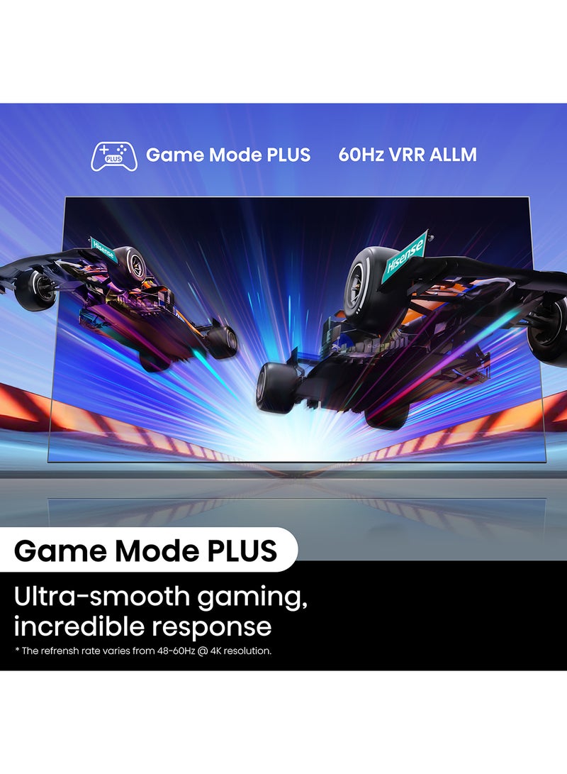 Hisense - 50 inch Smart TV UHD 4K E6N-Dolby Vision,Game Mode Plus,Smooth Motion with MEMC,AI Sports Mode,Voice Control,Share to TV,Youtube,Netflix,Disney+,Shahid And Anghami (2024 New Model) 50E6N Black - Image 1