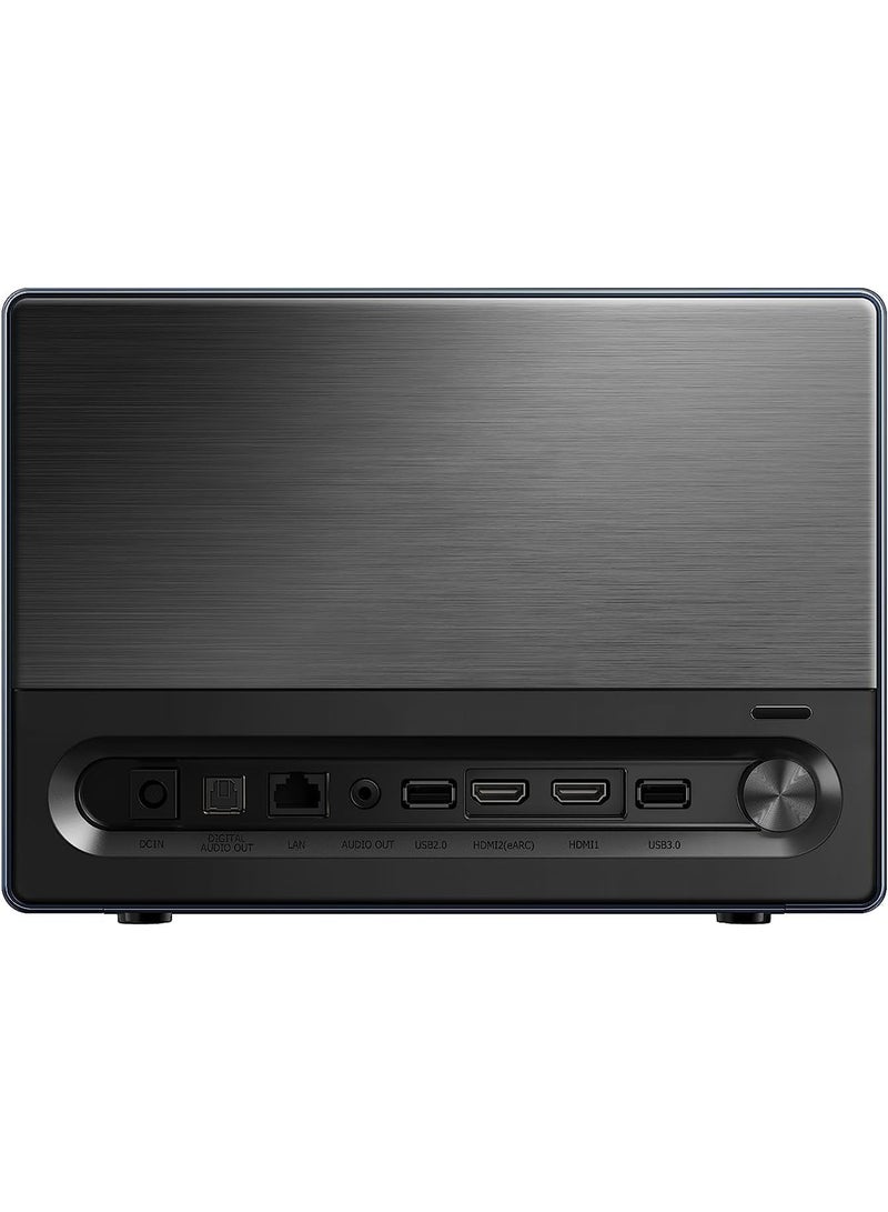 هايسنس C1 جهاز عرض صغير محمول حتى 300 انش 4K فيدا HDR10 UHD بتقنية دولبي فيجن وبلوتوث 110% وصوت جيه بي ال 20 واط ونتفليكس وتصحيح الانحراف التلقائي C1 أسود