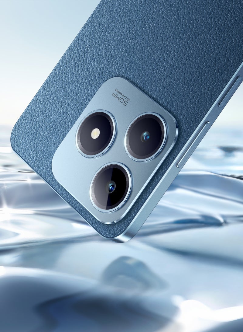 ريل مي C63 ثنائي الشريحة جلد أزرق 8 + 8 جيجابايت رام 256 جيجابايت 4G - إصدار الشرق الأوسط  - Image 4