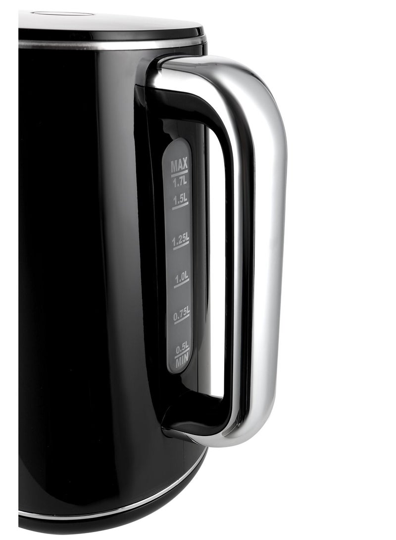 BLACK+DECKER - Digital Kettle, Touch Screen, Double Wall Design, 6 Preset Temps, 30-Min Keep Warm, LED Display, Auto Shut-Off, Boil-Dry Protection, Cool-Touch Exterior, 1.7 L 2200 W JCD200-B5 Black - Image 1