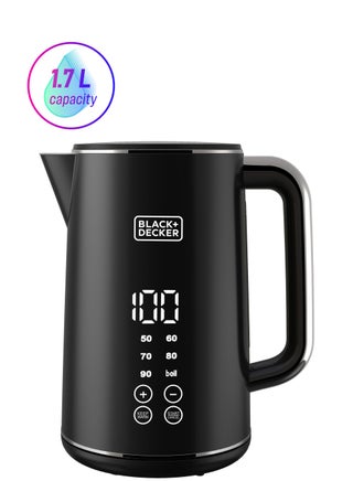 Digital Kettle, Touch Screen, Double Wall Design, 6 Preset Temps, 30-Min Keep Warm, LED Display, Auto Shut-Off, Boil-Dry Protection, Cool-Touch Exterior, 1.7 L 2200 W JCD200-B5 Black - pnsku/N70086870V/45/_/1744386335/3e05fc25-3b93-457b-ac94-8c28c0b72aec