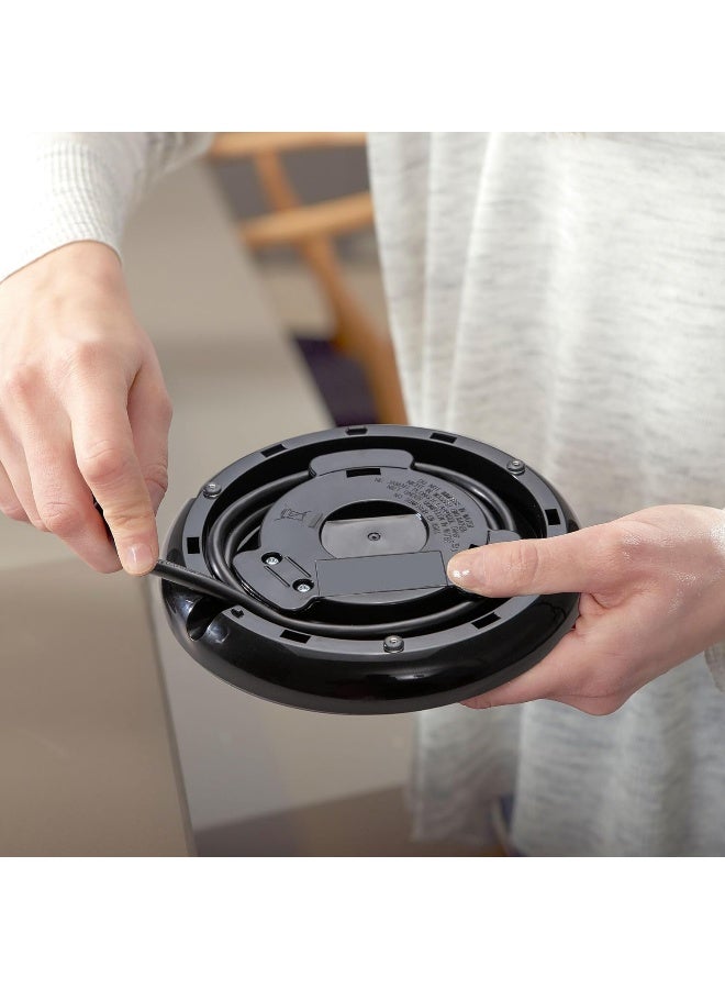 BLACK+DECKER Digital Kettle, Touch Screen, Double Wall Design, 6 Preset Temps, 30-Min Keep Warm, LED Display, Auto Shut-Off, Boil-Dry Protection, Cool-Touch Exterior, 1.7 L 2200 W JCD200-B5 Black - Image 5