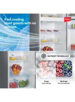 Impex Double Door Auto Defrost Inverter Refrigerator Energy Efficient Silent Operation Fast Cooling 458L 150 W IRF 420 Inox Stainless Steel  - Image 5