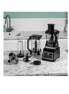 Ninja Mixer With Auto-iQ Food Processor Stand Mixer Personal Blender 1200 W 1.8 Litre Container 2.1 Litre Jug 700 ml Cup With Lid 2.1 L 1200 W BN800EU Black/Silver  - Image 3