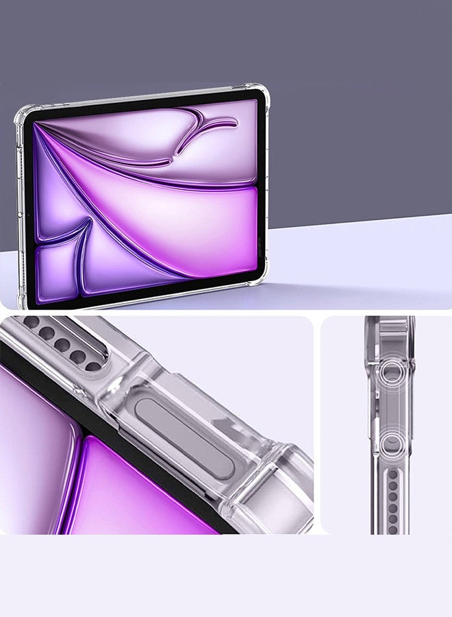 MARGOUN [for iPad Air 13 inch 2024] Clear TPU Case Shockproof Transparent Cover Shock Absorbing Flexible TPU Protective Cover Clear  - Image 5