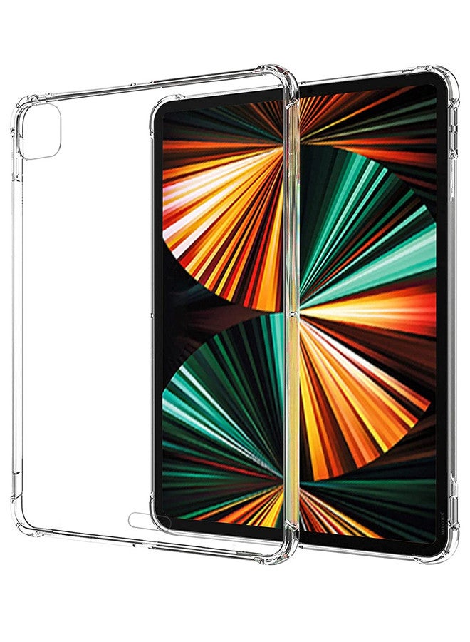 MARGOUN [for iPad Pro 12.9 inch 2022/2021(6th/5th Gen)] Clear TPU Case Shockproof Transparent Cover Shock Absorbing Flexible TPU Protective Cover Clear  - Image 1