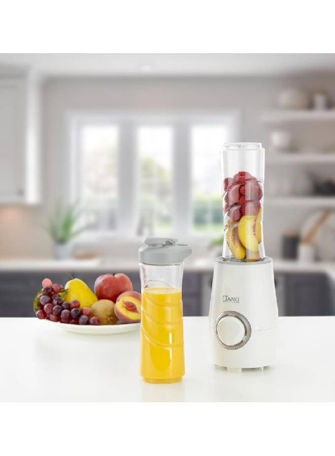 Jano - Electric Blender With 2 Bottles 500 ml 300 W JN06003 White - Image 1