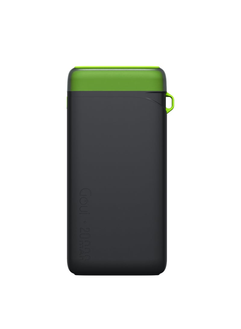 Goui - 20000 mAh Pwani Power Bank - High-Capacity Portable Power Bank for Simultaneous Device Charging, Compatible with Smartphones, Tablets, Gaming Devices, Portable DVD Players, MP3/MP4, and Bluetooth Devices, Compact and Travel-Friendly for Instant Power Anywhere - Multicolour - Image 1
