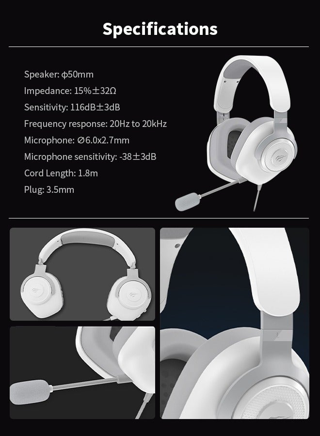 havit Wired Gaming Over-Ear Headset with Mic, Gaming Headphone For PC, PS4, PS5, Switch, Xbox One  - Image 5