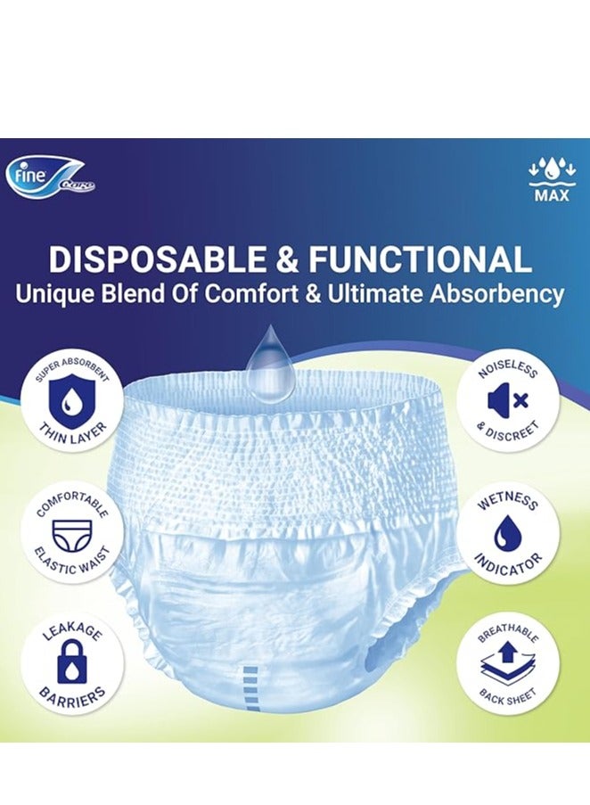 Fine Care - Incontinence Derma Pro 7 Adult Pull Ups Diapers Medium Waist 80-11cm 14 Counts - Image 1
