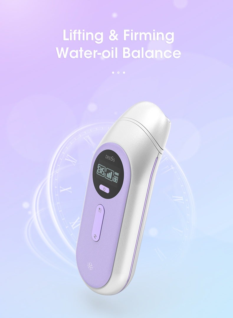 DEESS GP520 Skin Care Tools, RF+LED Light Technology Facial Treatment Device, Facial Massager, EMS Skin Tightening Machine, 3 Levels Energy, Anti-Aging, Wrinkle Reduction, Skin Rejuvenation Purple - Image 2