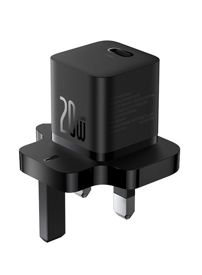 بيسوس شاحن GaN5 السريع Mini 1C 20W من مجموعة المملكة المتحدة - Image 1