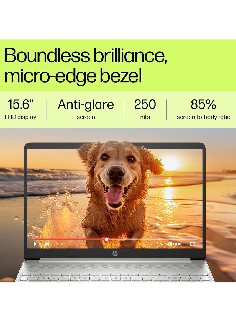 HP - 2023 Newest 15s Series Notebook With 15.6-Inch Display, Core i7-1355U Processor/16GB RAM/1TB SSD/Intel Iris XE Graphics/Windows 11 + Free Mouse English Silver - Image 1