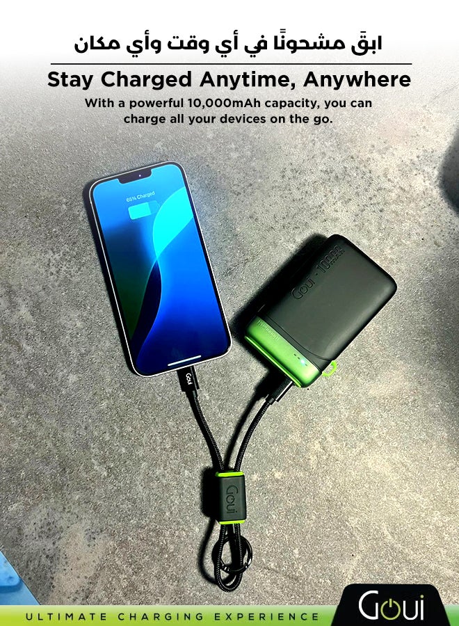 جوي باور بانك بواني 10,000 ملي أمبير – باور بانك محمول عالي السعة لشحن الأجهزة بشكل متزامن | متوافق مع الهواتف الذكية، الأجهزة اللوحية، أجهزة الألعاب، مشغلات DVD المحمولة، مشغلات MP3/MP4، وأجهزة البلوتوث | مدمج وسهل الحمل للطاقة الفورية في أي مكان وزمان - Image 3