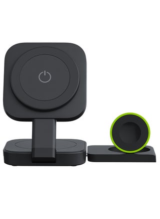 Bend 3-in-1 Foldable Wireless Charger – Compact Fast Charging Station for iPhone, Apple Watch & AirPods – 15W Qi-Certified, Type-C Input, Travel-Friendly Design Multicolour - pnsku/N70086993V/45/_/1721887560/e240c149-9e21-4bda-8b42-44a68c0561cc