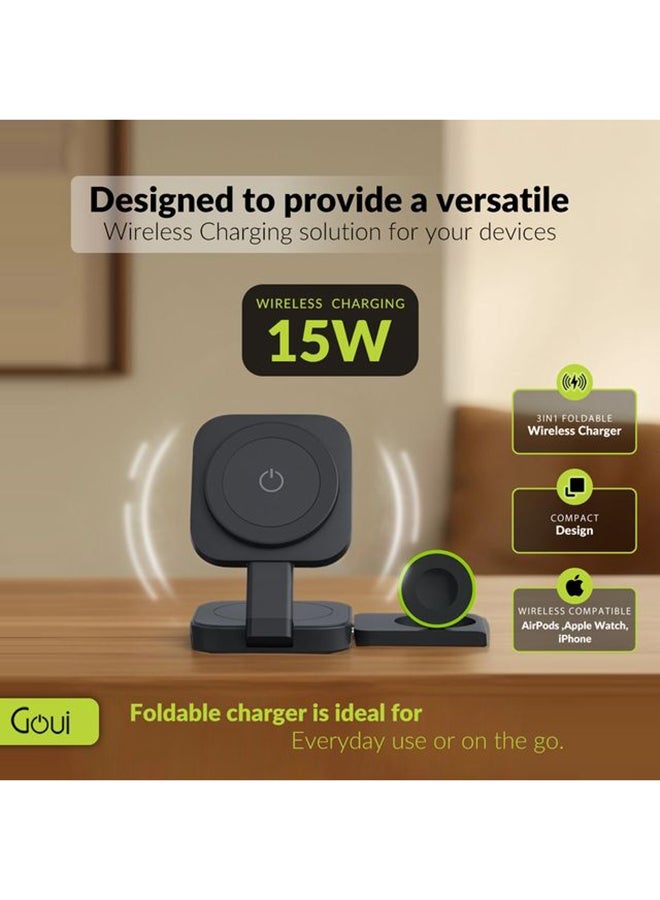 جوي - 3 In 1 Foldable Charger, 15W Multicolour - Image 1