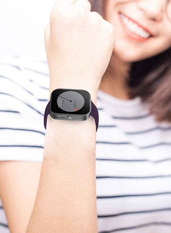 MARGOUN [for Nothing Watch Pro] 22mm Silicone Band Women Men Soft Silicone Sport Wristbands Replacement Strap Purple - Image 2