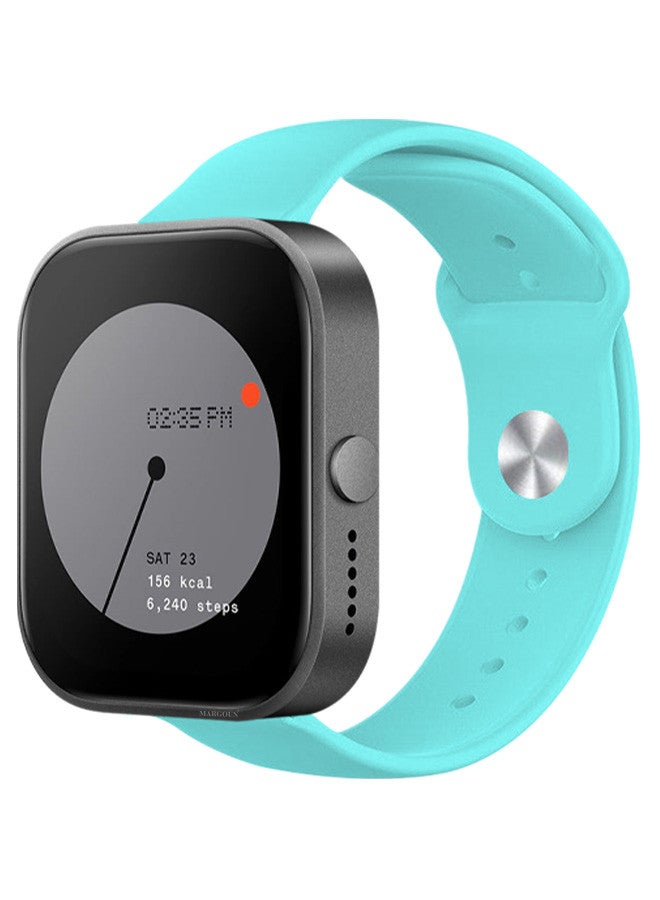 MARGOUN [for Nothing Watch Pro] 22mm Silicone Band Women Men Soft Silicone Sport Wristbands Replacement Strap Blue - Image 1