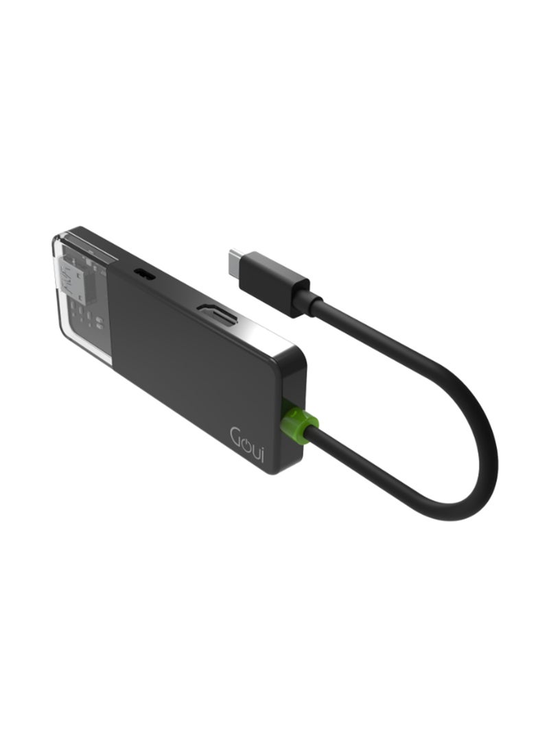 جوي - هوب 100 واط فائق السرعة 7 في 1: توسيع الاتصال مع USB-C، HDMI، USB-A 3.0، فتحات SD/Micro SD ونقل بيانات عالي السرعة - Image 1