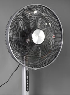 KRYPTON 16" Stand Fan With Remote Control, 7 Leaf Metal Blades For Strong Wind And 3-Speed Levels, 7.5 hours Timer/ High Performance Motor 2 Years Warranty 60 W KNF6451 Black  - Image 4