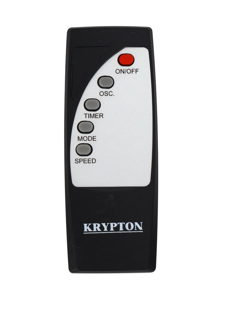 KRYPTON - 16" Stand Fan With Remote Control, 7 Leaf Metal Blades For Strong Wind And 3-Speed Levels, 7.5 hours Timer/ High Performance Motor 2 Years Warranty 60 W KNF6451 Black - Image 1