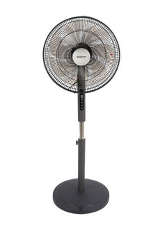 KRYPTON 16" Stand Fan With Remote Control, 7 Leaf Metal Blades For Strong Wind And 3-Speed Levels, 7.5 hours Timer/ High Performance Motor 2 Years Warranty 60 W KNF6451 Black  - Image 2