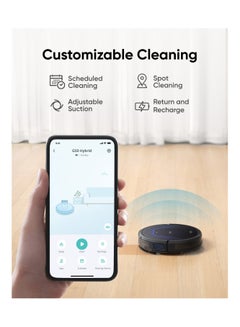 G50 Robot Vacuum With 4,000 Pa Powerful Suction, Dynamic Navigation And Pro Detangle Comb Roller Brush For Hair Cleaning, Mop Pad For Light Surface Cleaning, Perfect For Hard Floor, Pet Hair, Carpet 40 W T2212 Black - pnsku/N70087028V/45/_/1719219670/dcdf5e17-101a-44d8-b613-3b9e6dafb1ae