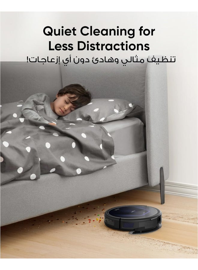 eufy G50 Robot Vacuum With 4,000 Pa Powerful Suction, Dynamic Navigation And Pro Detangle Comb Roller Brush For Hair Cleaning, Mop Pad For Light Surface Cleaning, Perfect For Hard Floor, Pet Hair, Carpet 40 W T2212 Black - Image 4