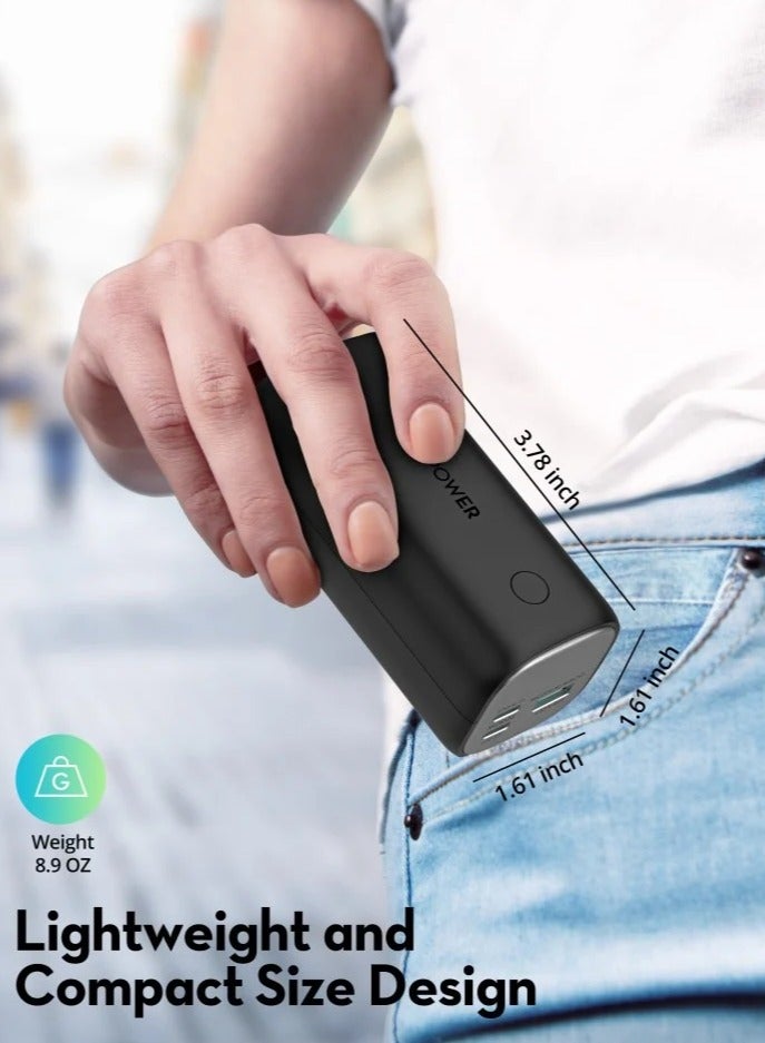 RAVPOWER 14000 mAh RAV Power RP-PB208 Mini PD Pioneer PD30W 3-Port Power Bank Black  - Image 3