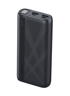 Oraimo 20000 mAh Travaler 22.5 PD 20000mAh Power Bank with 22.5W Fast Charging,Triple Output, Type C &Micro Input, Multi-Layer Protection with LED Torch Black  - Image 1