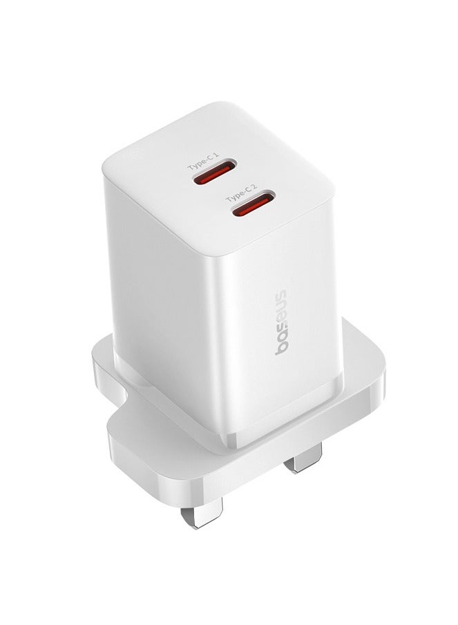 Baseus GaN5 Pro Fast Charger C+C 40W UK Moon White - Image 3