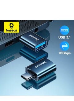 USB to USB C Adapter【10Gbps Data Transfer】 Type C to USB 3.1 Mini OTG Adapter USB C Converter Compatible for【iPhone 15 Pro Max】【Samsung S24 Ultra Series】iPad, MacBook,Tablets,USB C Earphone Black
