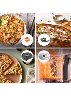 كينوود Food Processor 800W Multi-Functional With Blender, Citrus Juicer, Reversible Slicing/Grating Disk, Emulsifying Disk For Whisking, Dough Maker, Knife Blade 800 W FDP31.270GY Grey  - Image 5