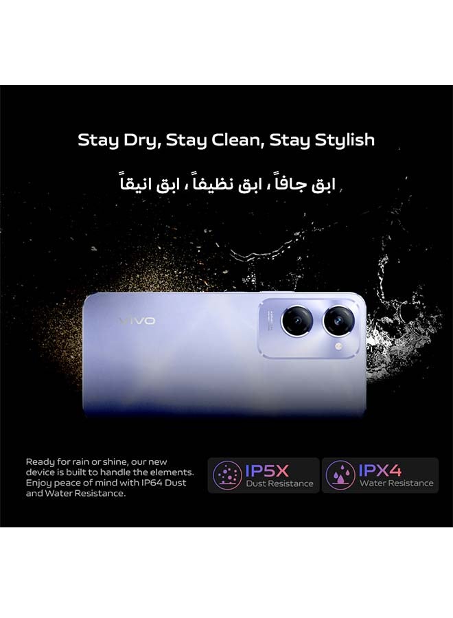 vivo - Y28s 5G Dual SIM Twinkling Purple 8GB RAM 256GB With Earbuds And 24 Months Warranty - Middle East Version - Image 1