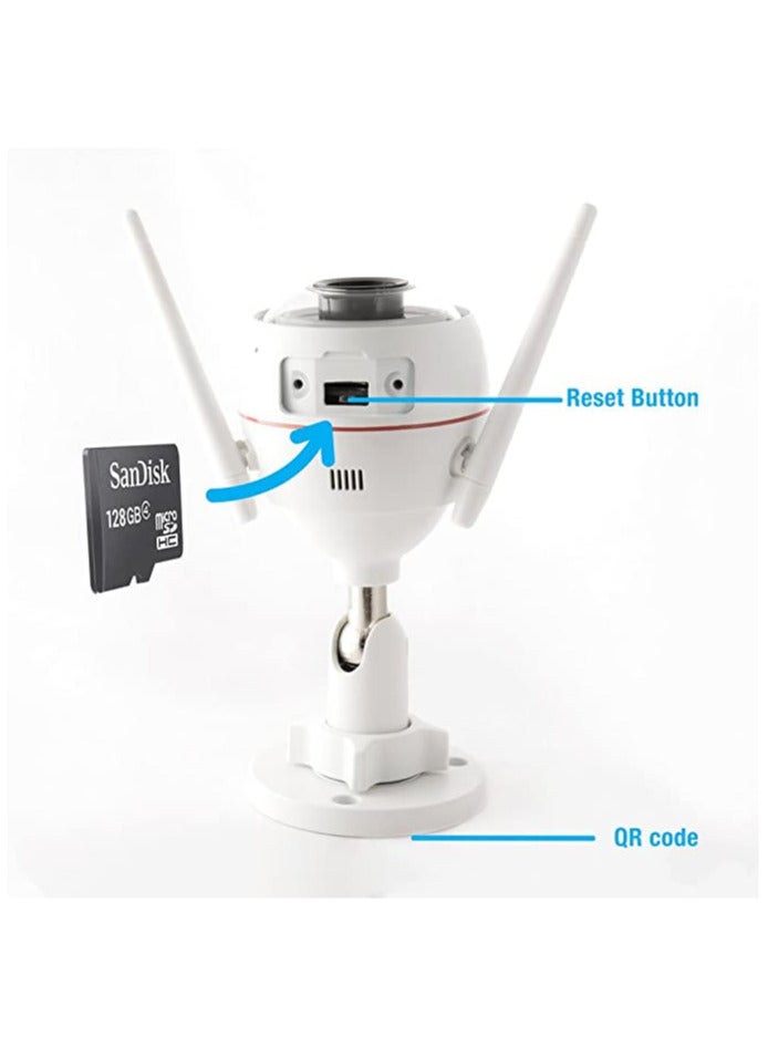 Wireless Nvr With 4 Camera 2mp Resolution , 1TB Hdd, White