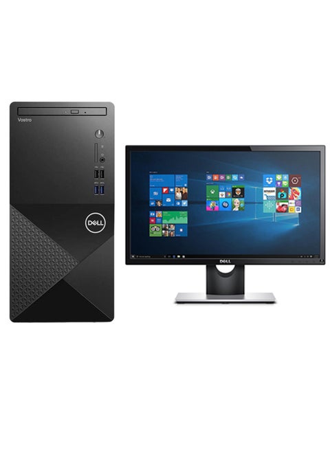 كمبيوتر شخصي برجي طراز Vostro 3910، معالج Core i3/ذاكرة وصول عشوائي سعة 16 جيجابايت/محرك أقراص SSD سعة 512 جيجابايت/بطاقة رسومات Intel UHD 600/نظام التشغيل Windows 11 مع لوحة مفاتيح وماوس + شاشة مقاس 22 بوصة