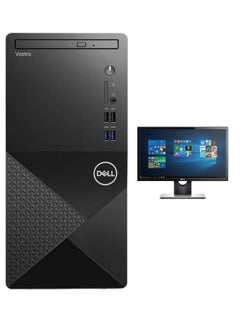 DELL Vostro 3910 Tower PC, Core i5 Processor/16GB RAM/512GB SSD + 1TB HDD/Intel UHD 600 Graphics/Windows 11 With Keyboard-Mouse 2GB Vga + Monitor 22 Inch Black  - Image 1