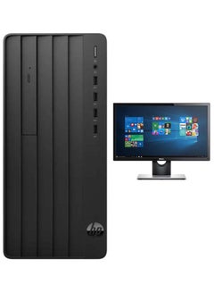 290 Tower PC, Core i3-12400  Processor/16GB RAM/512GB SSD + 1TB HDD/Intel UHD 600 Graphics/Windows 11 With Keyboard-Mouse 2GB Vga + Monitor 22 Inch Black